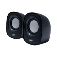 Bocinas GAC-184N Ghia, Alámbrico, 2.0 Canales, 4W RMS, USB, Negro