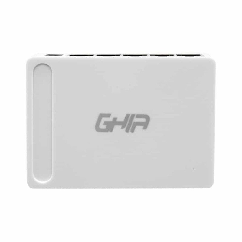 Switch Ghia GNW-S3 Gigabit Ethernet, 5 Puertos 10/100/1000Mbps - No Administrable