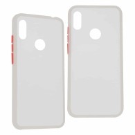 Funda con Mica AC-8952 Ghia, para Huawei Y6, Transparente/Blanco