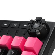 Teclado Gamer OGMK04 RGB Ocelot Gaming, Teclado Mecánico, Alámbrico, Negro/Magenta (Español)