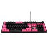 Teclado Gamer OGMK04 RGB Ocelot Gaming, Teclado Mecánico, Alámbrico, Negro/Magenta (Español)