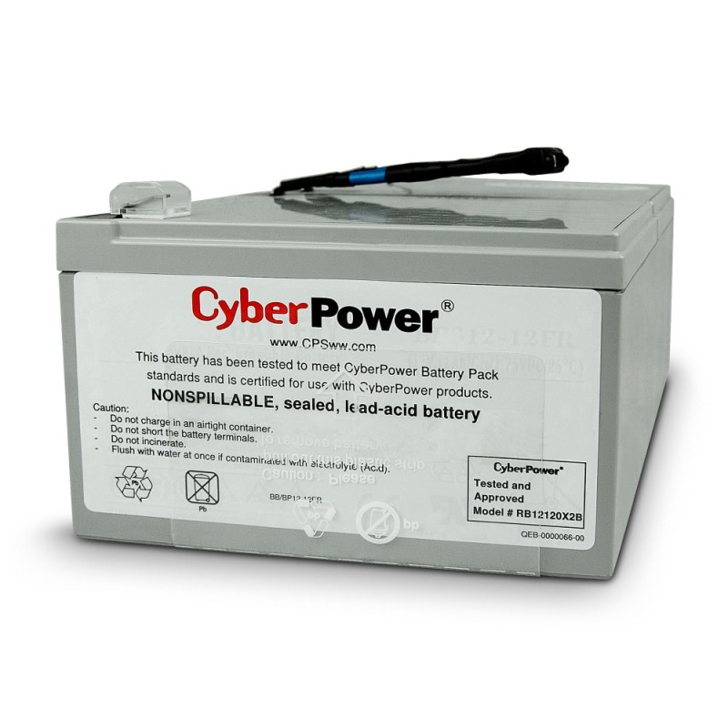 Baterías RB12120X2B Cyberpower para PR1000LCD, 2 Piezas