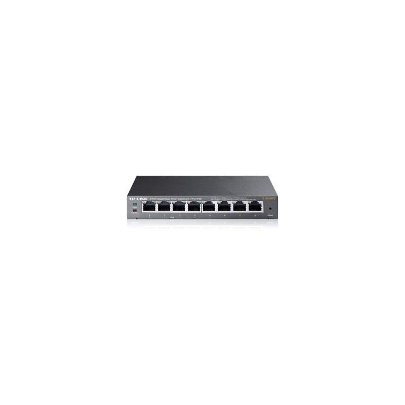 Switch Gigabit Ethernet Tl-Sg108Pe Easy Smart Poe, 8 Puertos 10/100/1000Mbps (4X Poe), 16 Gbit/S, 4000 Entradas - No Adm TP-LINK TP-LINK