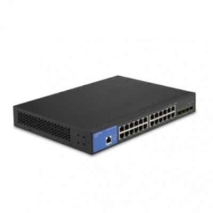 Switch Gigabit Ethernet Lgs328C, 24 Puertos 10/100/1000 + 4 Puertos 10G Sfp+, 128Gbit/S, 16.000 Entradas - Administrable LINKSYS