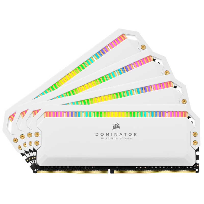 Memoria Corsair Dominator RGB Platinum White DDR4, 4 x 8GB, 4000MHz, 32GB, CL19, XMP