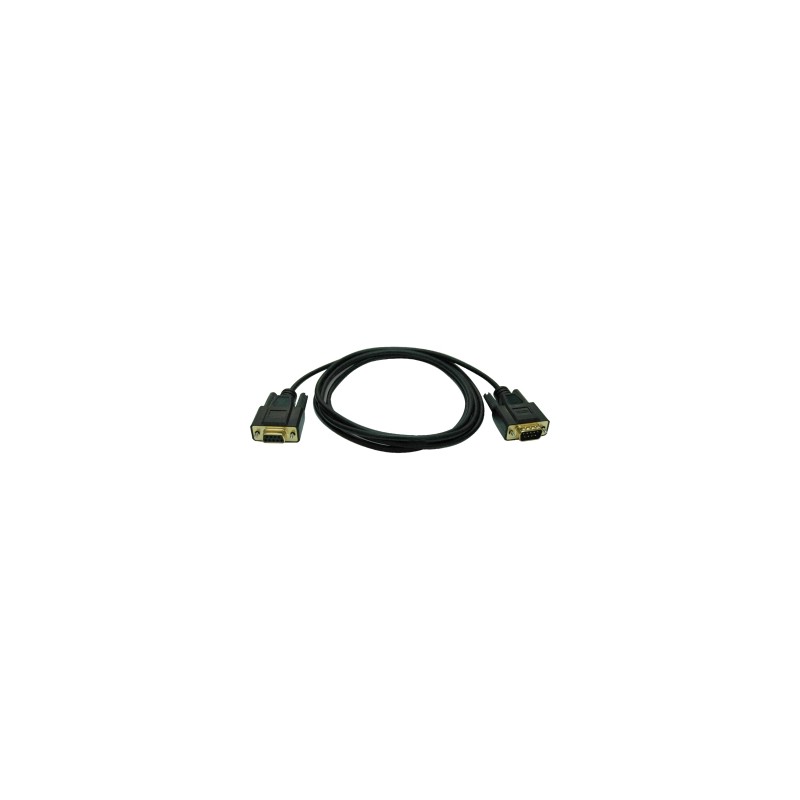 CABLE DE MSDEM NULO SERIAL RS2 32 (DB9 M/H), 1.83 M 6 PIES!