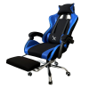 Silla Gamer XZEAL XZSXZ52A Azul Con Reposapiés, Soporta hasta 150kg