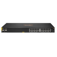 Switch Gigabit Ethernet 6100, 24 Puertos Poe 10/100/1000Mbps + 4 Puertos Sfp+, 128 Gbit/S, 8192 Entradas - Administrab ARUBA ARUBA