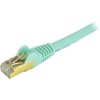 CABLE DE 30CM DE RED ETHERNET CAT6 BLINDADO AQUA STP