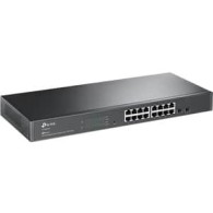 Switch Gigabit Ethernet Tl-Sg2218, 16 Puertos 10/100/1000Mbps + 2 Puertos Sfp, 36 Gbit/S, 8000 Entradas - Administrable TP-LINK TP-LINK