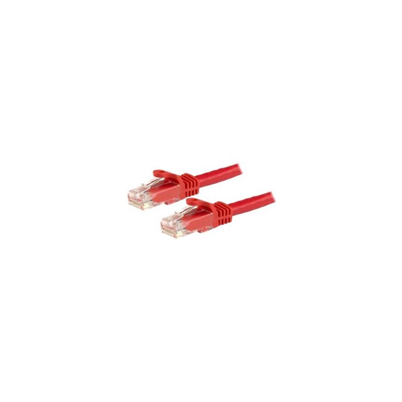 CABLE DE RED DE 1.8M ROJO CAT6 6 ETHERNET GIGABIT SIN ENGANCHES