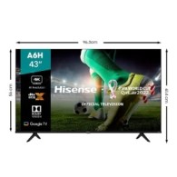 Smart Tv Led A6H 43", 4K Ultra Hd, Negro Hisense HISENSE