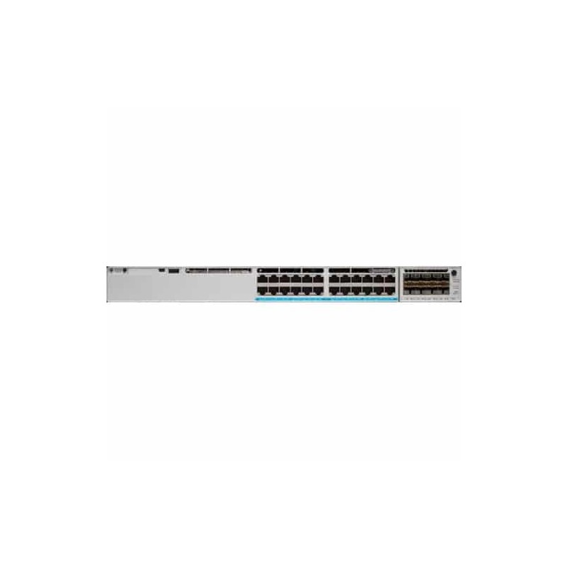 Switch Gigabit Ethernet Catalyst 9300L, 24 Puertos 10/100/1000, 32.000 Entradas - Administrable - CISCO CISCO