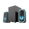 Bocinas Trust Subwoofer GXT 635 RUMAX RGB, Bluetooth, Alámbrico/Inalámbrico, 2.1, 40W RMS, 80W PMPO, Negro TRUST