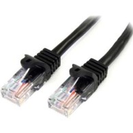 CABLE DE RED 10M NEGRO CAT5E E ETHERNET SIN ENGANCHE