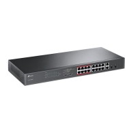 Switch Gigabit Ethernet Tl-Sl1218Mp, 20 Puertos 10/100/1000 (16X Poe+) + 2 Puertos Sfp, 7.2Gbit/S, 8000 Entradas - No Ad TP-LINK TP-LINK