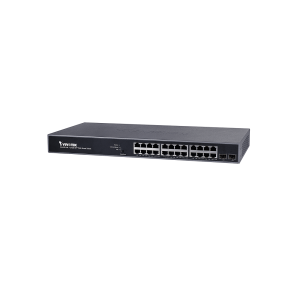 Switch Gigabit Ethernet Aw-Gev-264B-370, 24 Puertos Poe 10/100/1000Mbps + 2 Puertos Sfp, 52Gbit/S, 8000 Entradas - Admin vivotek