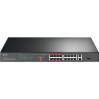 Switch Fast Ethernet Tl-Sl1218P, 16 Puertos Poe+ 10/100Mbps + 1 Puertos Sfp, 7.2 Gbit/S, 8000 Entradas - No Administrabl TP-LINK TP-LINK