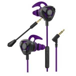 Audífonos Gamer Storm, Alámbrico, 1.2 Metros, 3.5Mm, Negro/Morado Easy Line