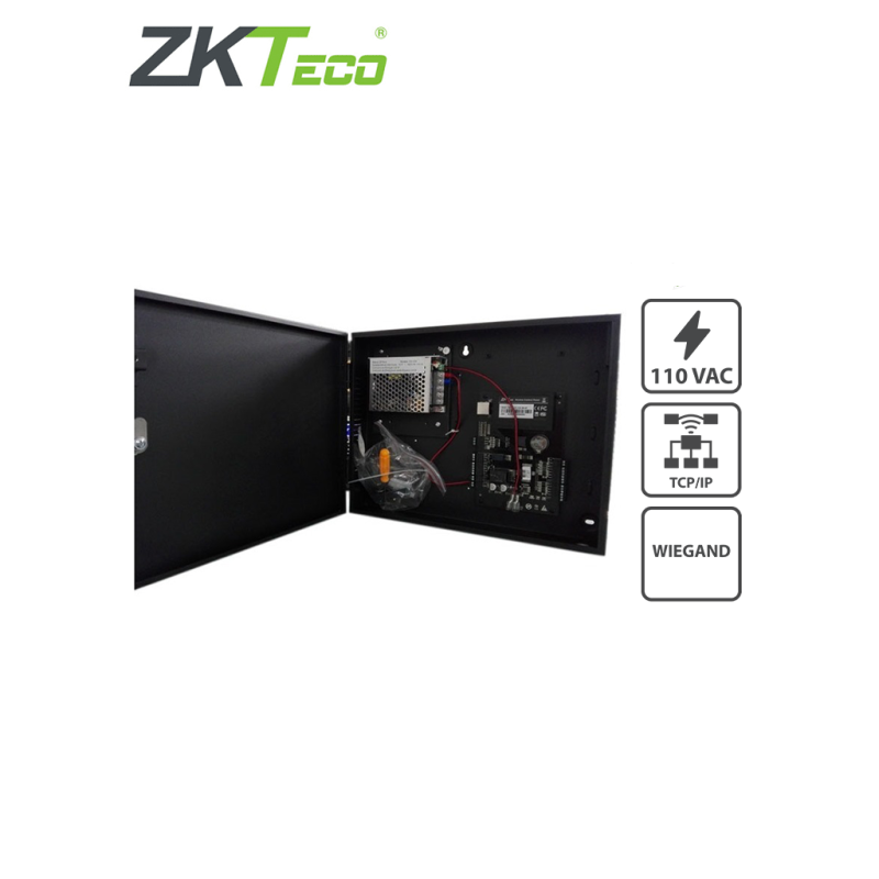 Control De Acceso Profesional / 2 Puertas / 4 Lectoras / Pull / Gabinete Y Fuente / Sin Biometria Zkteco C3200B ZKTECO