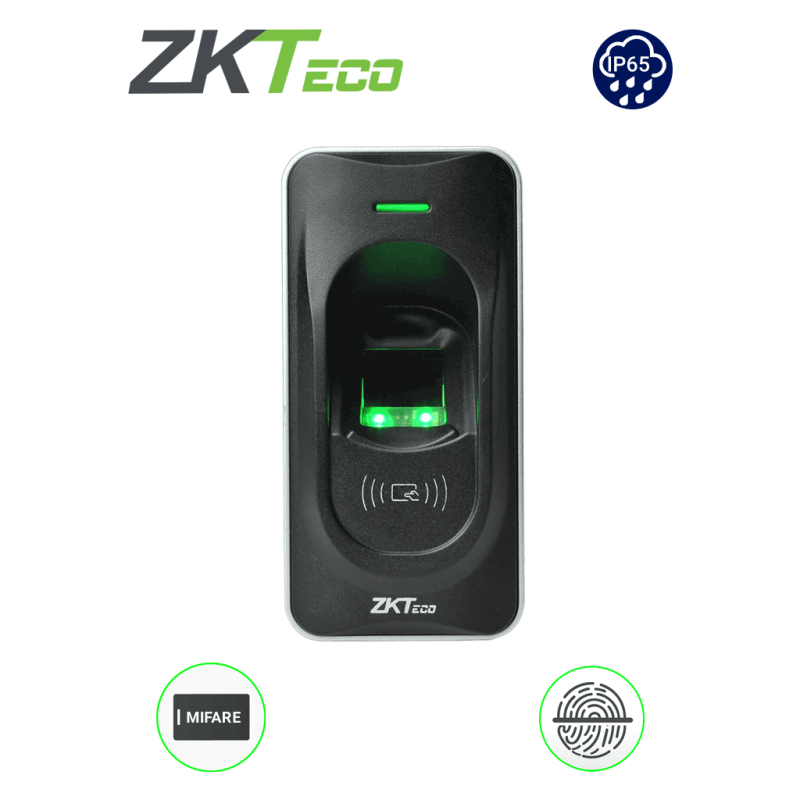 ZKTECO FR1200MF - Lector Esclavo De Huella y Tarjetas MIFARE Oasify