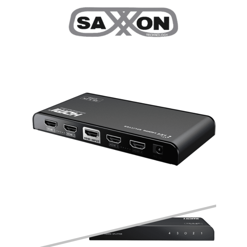 Video Splitter Hdmi Lkv314V20, 4X Hdmi, Negro saxxon SAXXON
