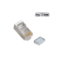 Conector Plug Rj45 Para Cable Utp Con Guía / Cat 6 / Blindado / Paquete 100 Piezas Saxxon S901E SAXXON