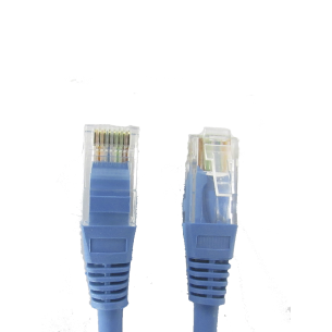 SAXXON P5E1UA - Cable patch cord UTP 1 metro / CAT 5E / Color azul