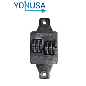 YONUSA AP101 - Aislador de paso cuadrado para cercas electricas, materiales polipropileno y policarbonato, proteccion co