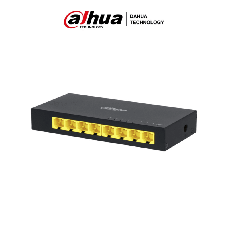 Switch Gigabit Ethernet Pfs3008-8Gt, 8 Puertos 10/100/1000Mbps, 16Gbit/S, 4000 Entradas - No Administrable DAHUA DAHUA