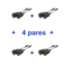 Transceptores 4 Pares Pasivos Hd / Diseño Para Empalmes Ordenados / Distancias Cvi 720P A 300M Utepo Utp101Phd6Pak4 UTEPO