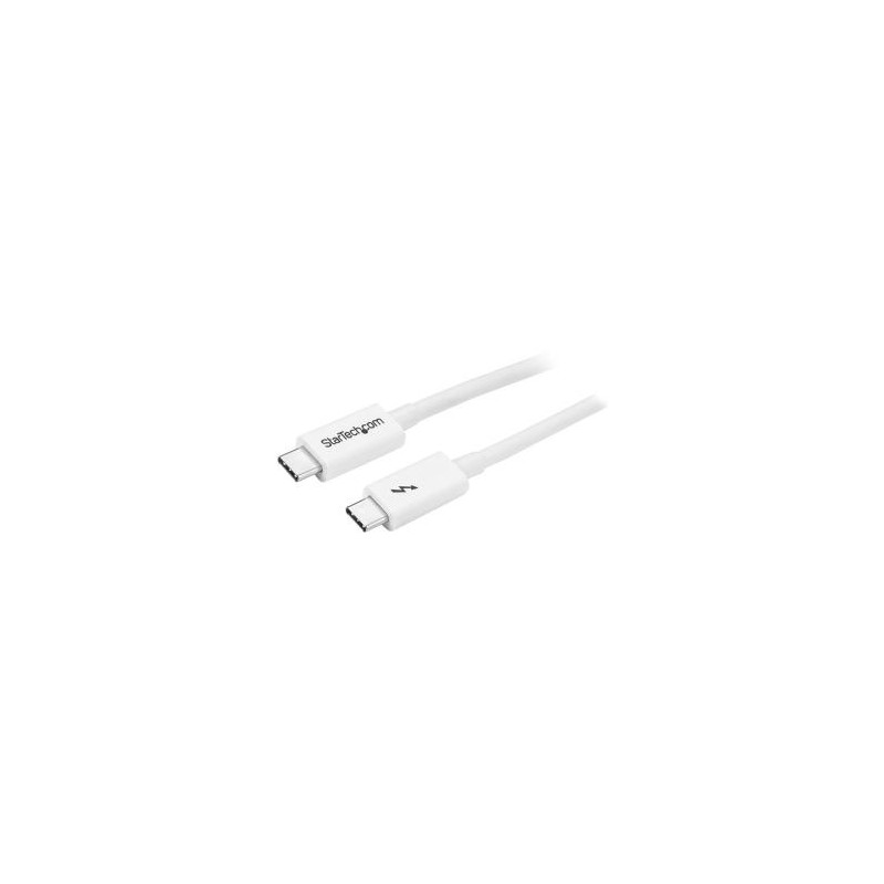 Cable StarTech.com, USB-C, 2Mts, Color Blanco, TBLT3MM2MW