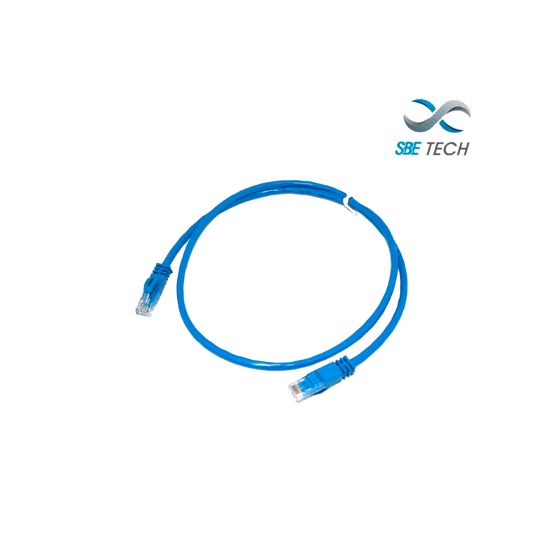 Cable De Parcheo Cat 6 Color Azul De 2 Metros/ Bota Inyectada Y Moldeada Sbe Tech Sbe-Pcc6U2.0M-Bl SBE TECH