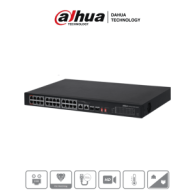 Switch Gigabit Ethernet Dh-Pfs3226-24Et-240, 24 Puertos Poe 10/100/1000Mbps + 2 Puertos Sfp, 8.8 Gbit/S, 8000 Entradas - N DAHUA DAHUA