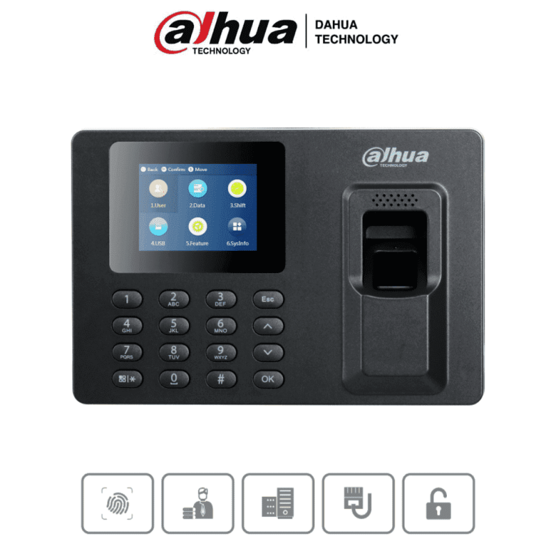 Control De Acceso Biométrico Dhi-Asa1222E-S, 1000 Usuarios, Ethernet DAHUA DAHUA