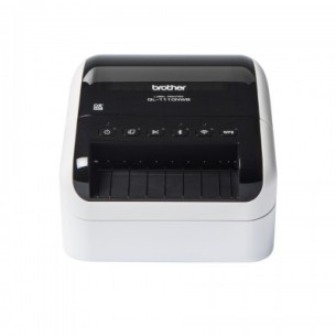 Impresora de Etiquetas Brother QL-1110NWB, Térmica Directa, 300 x 300 DPI, Bluetooth/USB, Negro/Blanco