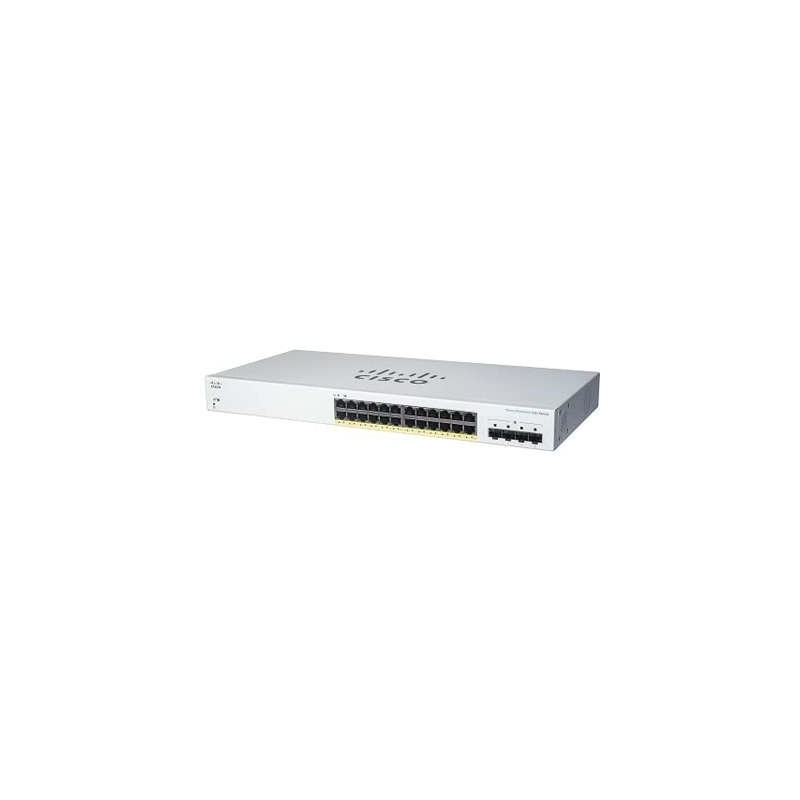 Switch Gigabit Ethernet Business 220, 24 Puertos 10/100/1000 + 4 Puertos Sfp, 56Gbit/S, 8.192 Entradas - Administrable CISCO CISCO