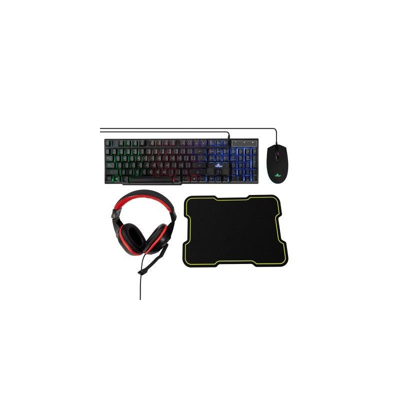 Kit De Teclado Y Mouse, Audífonos Y Mousepad Hydra Ykh-20708 Yeyian YEYIAN