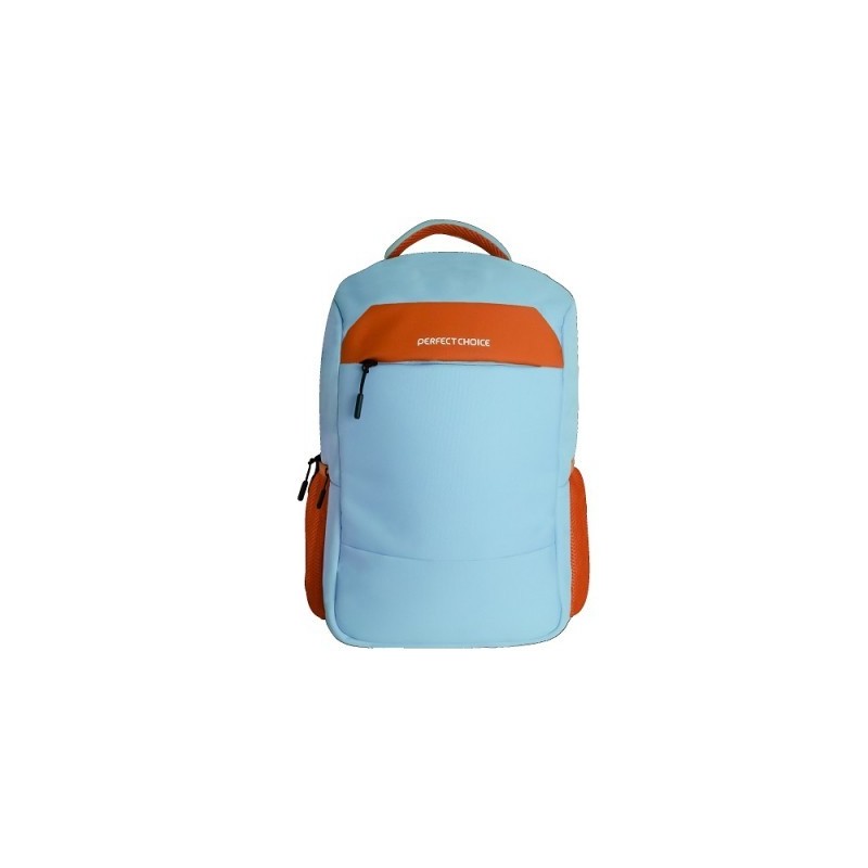 Mochila De Poliéster Fearless Para Laptop 15.6", Azul/Naranja Perfect Choice PERFECT CHOICE