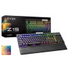 Teclado Gamer Z15 Rgb Multi, Teclado Mecánico, Switch Kailh Speed Silver, Alámbrico, Negro (Español) evga EVGA