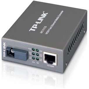 Convertidor de Medios TP-Link MC111CS, Mono Modo WDM Conector de Fibra SC a RJ45 10/10Mbps