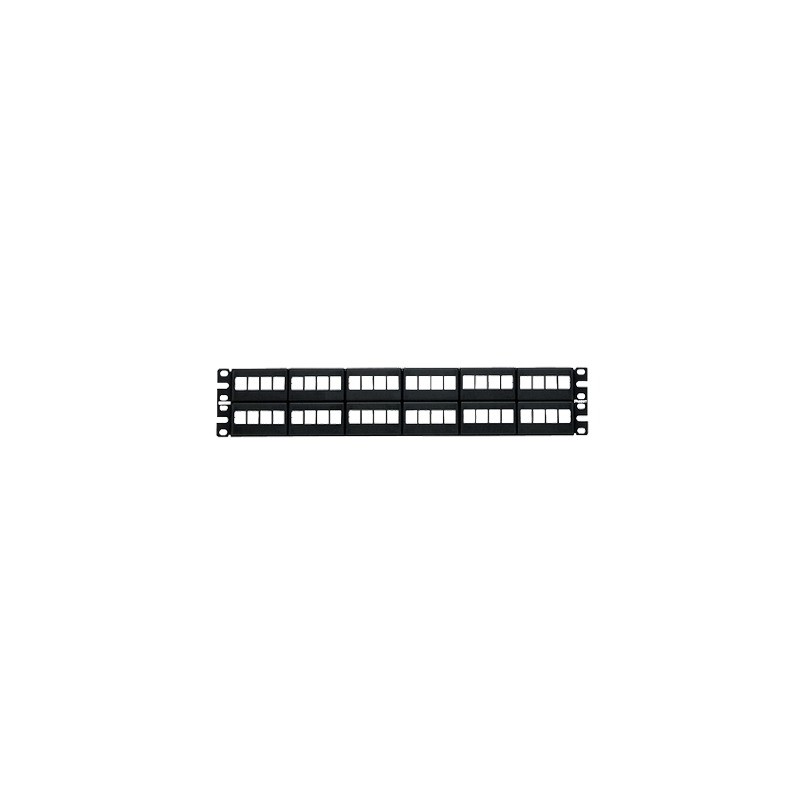 Panel De Parcheo Modular Para Fibra Óptica, 48 Puertos Rj-45, 2U, Negro PANDUIT PANDUIT