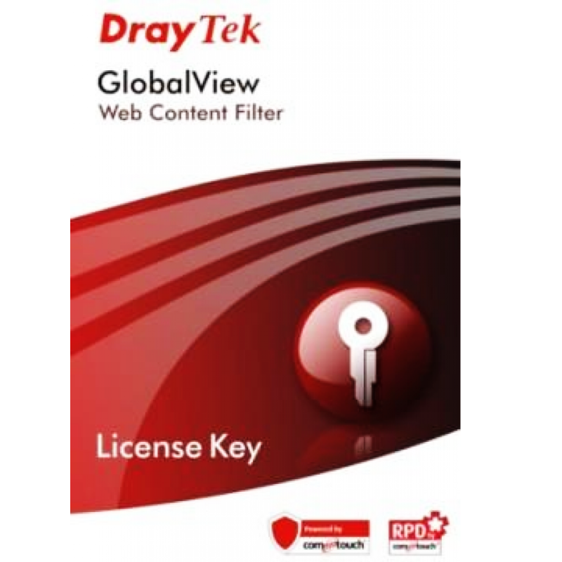 Licencia De Filtrado De Contenido Web Compatible Con Vigor 2110/ 2130/ 2135/ 2710/ 2750/ 2760/ 2912/ 2915/ 12 Draytek Bcard- DrayTek