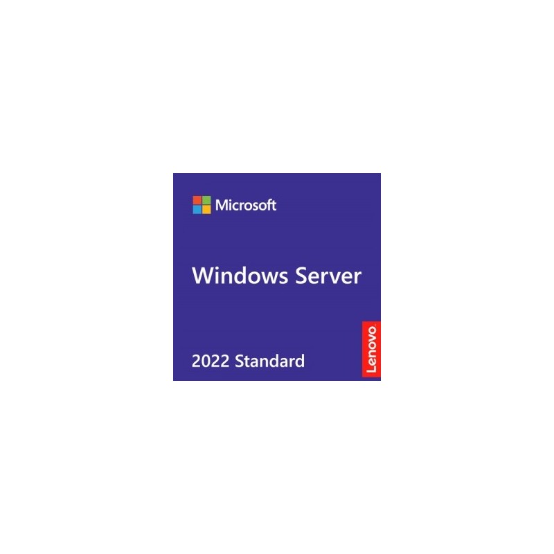 Windows Servidor 2022 Standard, Rok, 16 Core - Multilenguaje (Licencia Base, Incluye Medios Y Llave De Activacion) Lenovo LENOVO