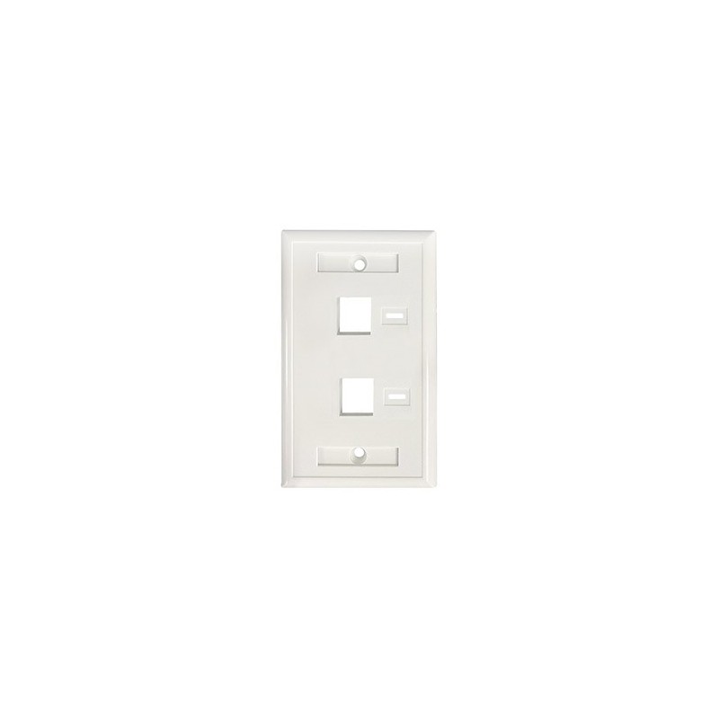 Tapa De Pared, 2 Puertos, Blanco INTELLINET INTELLINET