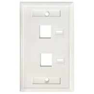 Tapa De Pared, 2 Puertos, Blanco INTELLINET INTELLINET