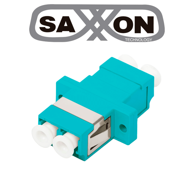 Adaptador Unitario De Fibra / Para Lc / Om3 / Aqua / Duplex Saxxon Jalc3Cd SAXXON