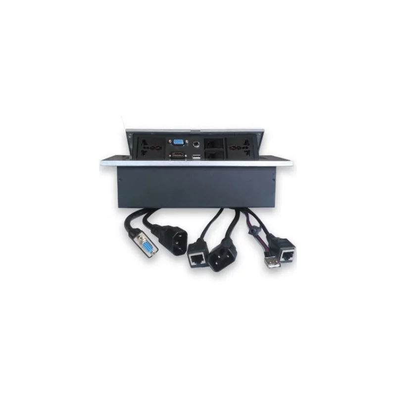 Caja Para Mesa Plata H Dmi/Usb/Corr/Rj45/Svga/3.5 BROBOTIX
