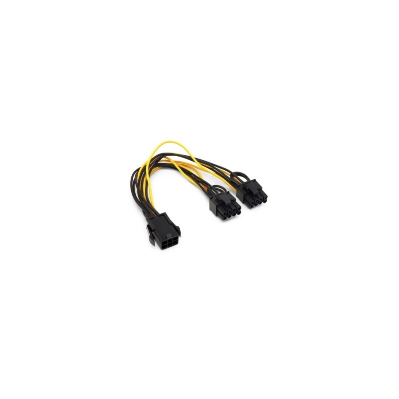 Cable De Poder Pci-E (6-Pin) Hembra 2 X Pci-E (8-Pin) Macho Brobotix BROBOTIX