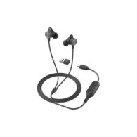 Logitech Wired Earbuds With Boomless Mic. Package Includes: Usb-A Adapter, Additional Eargels (Extra Small/Small/Large), LOGITECH